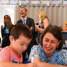 Premier Gladys Berejiklian on the campaign trail, visiting Penrith Public School on Thursday. 