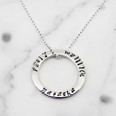 Personalised Circle of Love Necklace