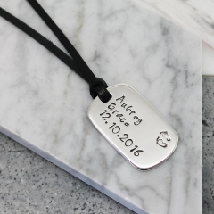 Personalised Dog Tag Pendant