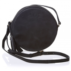 Luna Round Leather Bag