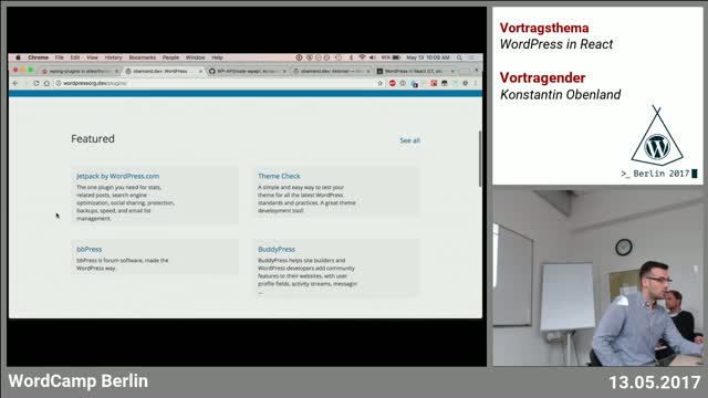 Konstantin Obenland: WordPress in React