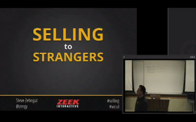 Steve Zehngut: You Need To Learn To Sell To Strangers