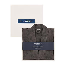 Sheridan Quick-dry Luxury Robe - Graphite