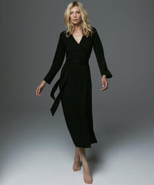 Silk and Cashmere Ultimate Robe - Black