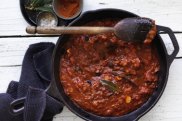 Eggplant pasta sauce.