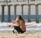 Iconic: Huntington Beach still has the surf and surfers but is not so much a surf bum hangout these days.