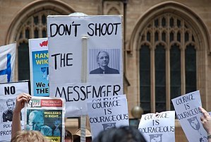 English: Demonstration in front of Sydney Town...