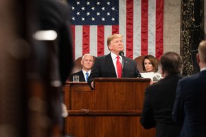 President Donald J. Trump delivers his State of the Union address at the U.S. Capitol, Tuesday, Feb. 5, 2019, in Washington, D.C.