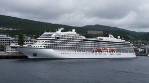 MV Viking Sky at Storkaia in Molde, Norway, on June 20, 2017