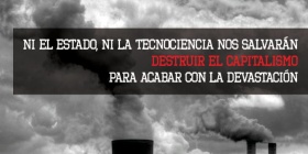 MADRID, ESPAÑA:  BLOQUE ANARQUISTA CONTRA EL CAMBIO CLIMATICO.