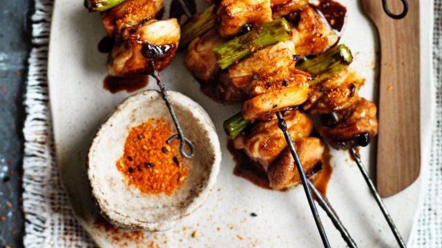 Neil Perry's grilled yakitori chicken recipe.