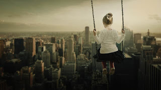 girl on swing