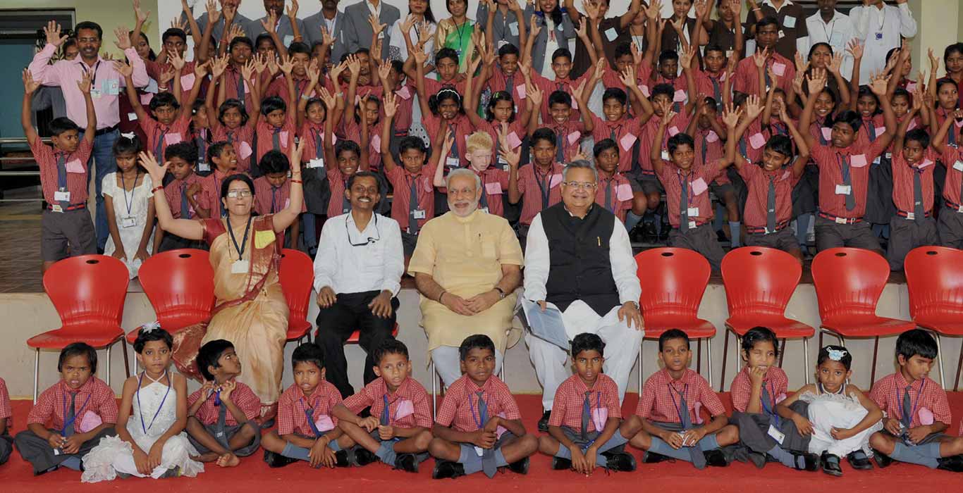 PM visits Dantewada, Chhatisgarh