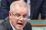 Prime Minister Scott Morrison and Treasurer Josh Frydenberg during Question Time at Parliament House in Canberra on ...