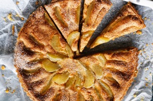 Danielle Alvarez's brown butter and cardamom pear tart.