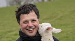 John Fagan on his farm in Gartlandstown, Co. Westmeath.