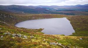 Lough Ouler, a heart-shaped lake in the Wicklow Mountains