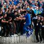 Golf - 2018 Ryder Cup at Le Golf National - Guyancourt, France - September 30, 2018. Team Europe's Rory McIlroy celebrates with spectators after winning the Ryder Cup REUTERS/Carl Recine