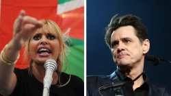 Lite social Jim Carrey-Mussolini. Lui posta vignetta di piazzale Loreto, lei: