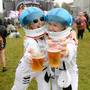 2 Sept 2018; Roisin Fitzgerald, from Dublin, and sister Deirdre Fitzgerald, from Letterkenny. Electric Picnic festival - day 3. Stradbally, Co. Laois. Picture: Caroline Quinn