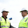 Opposition Leader Bill Shorten visits a recycling facility in Melbourne yesterday. Mr Shorten has announced Labor's commitment to tackling plastic use and boosting recycling. 