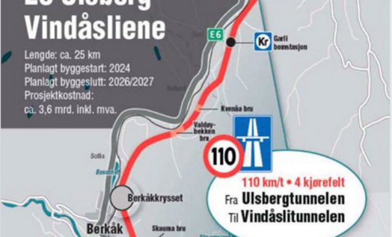 Nye Veier vurderer oppstart for strekningen Ulsberg- Vindåsliene allerede i 2020, fire år tidligere enn først planlagt, opplyser utbyggingssjef Lars Bjørgård. 