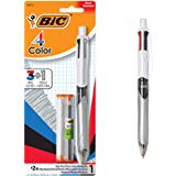 BIC 4-Color 3+1 Ballpoint Pen and Pencil, Medium Point (1.0 mm), 0.7mm Lead, Assorted Inks, 1-Count