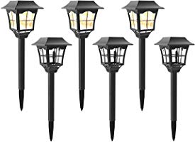 MoSolar 6 Lumens Solar Path Lights Outdoors Waterproof Security Solar Garden Lights Solar Powered LED Landscape Lights,...