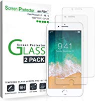 amFilm Glass Screen Protector for iPhone 8, 7, 6S, 6 (4.7")(2 Pack) Tempered Glass Screen Protector