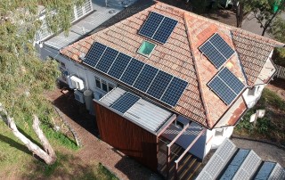 EcoHouse and solar arrays