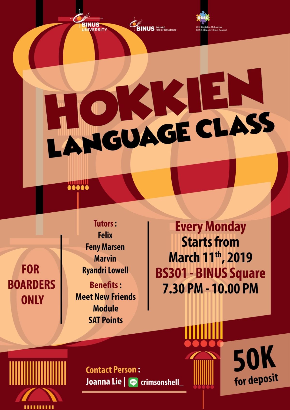 HOKKIEN LANGUAGE CLASS