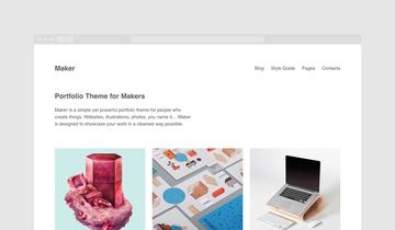 Тема-портфолио для WordPress Maker