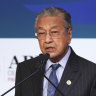 Malaysian Prime Minister Mahathir Mohamad. 