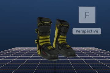 Image of Ski boots worn by Seba Johnson