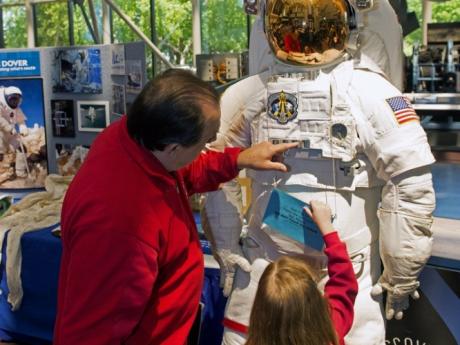 child with space suit