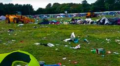 The clean up after Electric Picnic