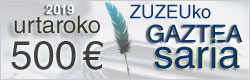 Zuzeuko GAZTEA SARIA goi