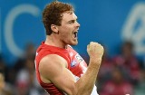 Gary Rohan of the Swans celebrates scoring a goal during a Round 3 match last year. Twitter Australia's Angus Keen says ...