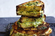 Jill Dupleix's garlic bread cheese toastie.