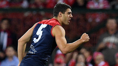 Bouncing back: Coach Simon Goodwin was pleased with Christian Petracca.