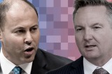 Treasurer Josh Frydenberg and his Labor counterpart Chris Bowen.