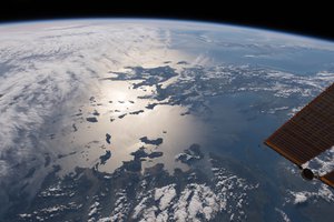 File - This view from above the nation of Turkey looks out across the Aegean Sea, over Greece and onto the Ionian Sea where Sicily and the boot of Italy are barely visible.