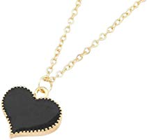 Dufu Cute Heart Metal Pendant Necklace Europe Gossip Girl Women Heart Shaped Jewelry Necklace