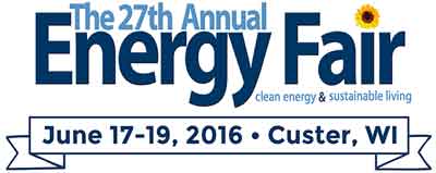 27th Annual Energy Fair in Custer, WI