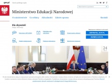 Ministerstwo Edukacji Narodowej - WordPress obsługuję oficjalną witrynę MEN RP w języku polskim i angielskim.