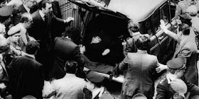 Aldo Moro's body, left by the Red Brigades in the back of a car in Rome.