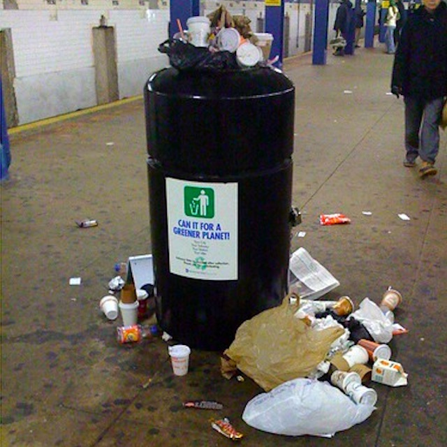 The MTA Is Selling This Used Subway Trash Can For Just $375