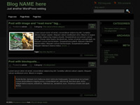 Dark Strict Wordpress theme 