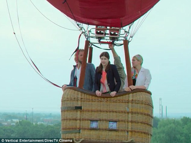 Up there: Ryan, Meg and Kate went on a hot air balloon ride together