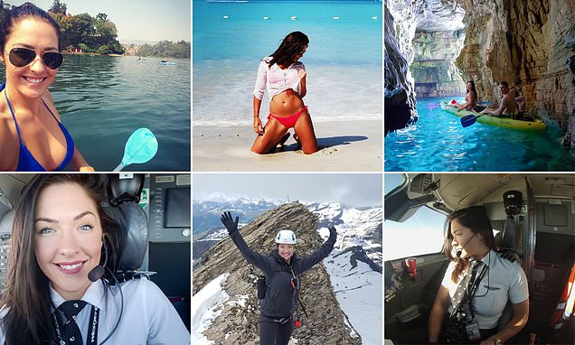 Meet the female WestJet pilot Emilie Christine who has propelled herself to Instagram fame